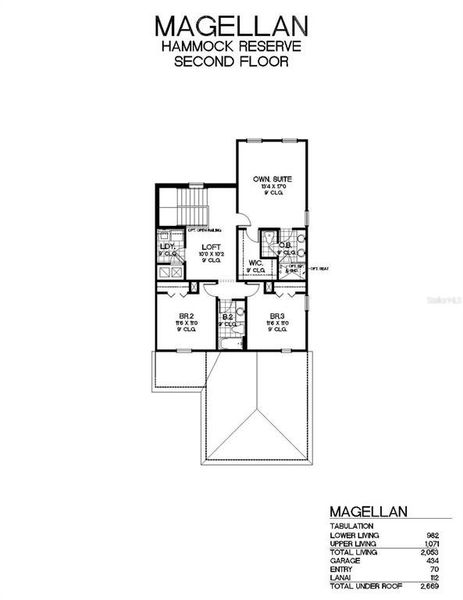 2D floor plan layout of this home in Reserve at Hammock Oaks, Lady Lake, FL (Image 3). 2D floor plan layout of this home in Reserve at Hammock Oaks, Lady Lake, FL (Image 3).