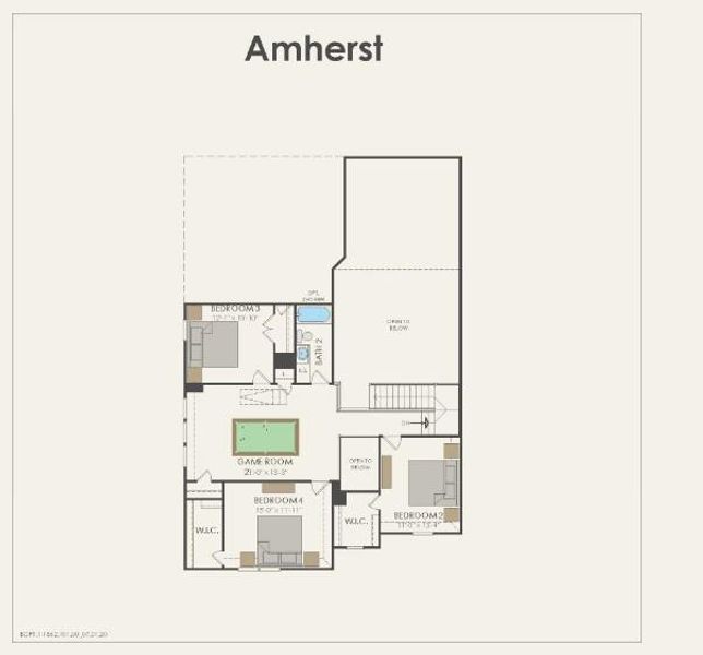 Pulte Homes, Amherst floor plan