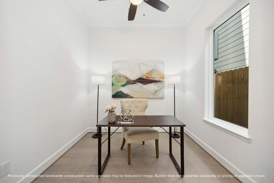 Close the French doors, open your laptop, and feel the focus set in. This tucked-away space is perfect for remote work, side hustles, or your dream reading and wellness nook. Close the French doors, open your laptop, and feel the focus set in. This tucked-away space is perfect for remote work, side hustles, or your dream reading and wellness nook.