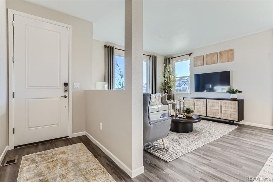 Furnished interior view inside a new home in Paired Homes at Alder Creek, Parker (Image 5).