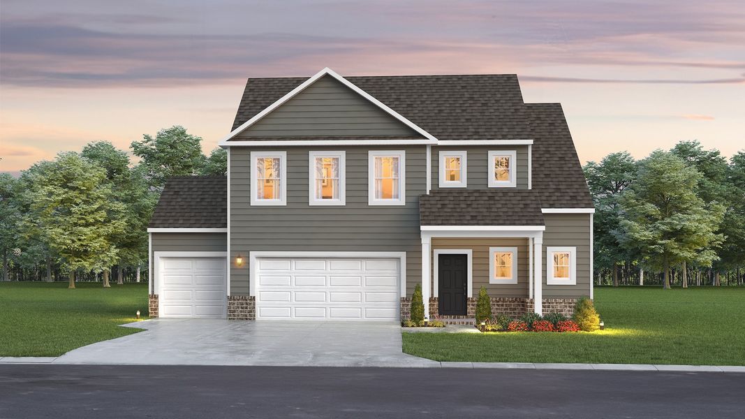 Craftsman 1 with 3-Car Garage (R3)