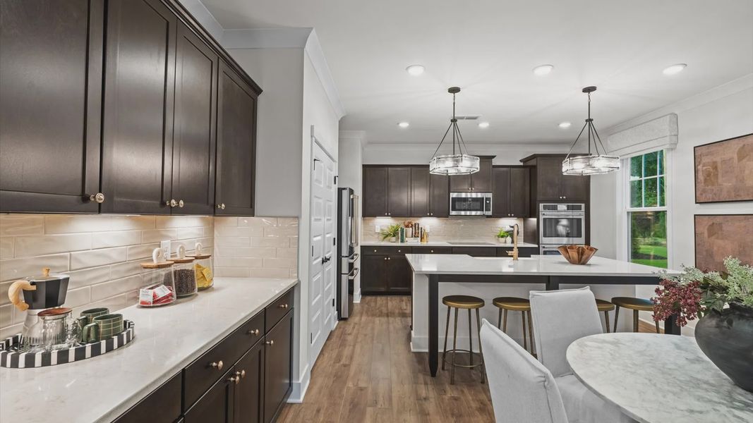 Furnished interior view inside a new home in Station Pointe, Angier (Image 10).