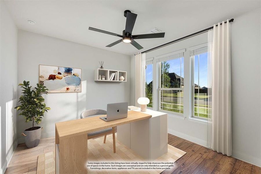 Furnished interior view inside a new home in Coyote Crossing, Godley (Image 17).