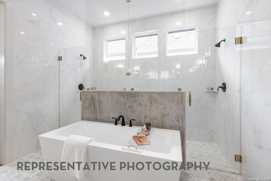 Furnished interior view inside a new home in La Cima, San Marcos (Image 8).
