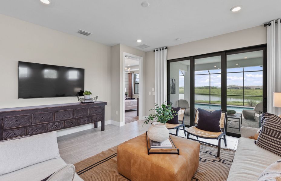 Furnished interior view inside a new home in Costa Pointe, Vero Beach (Image 18).