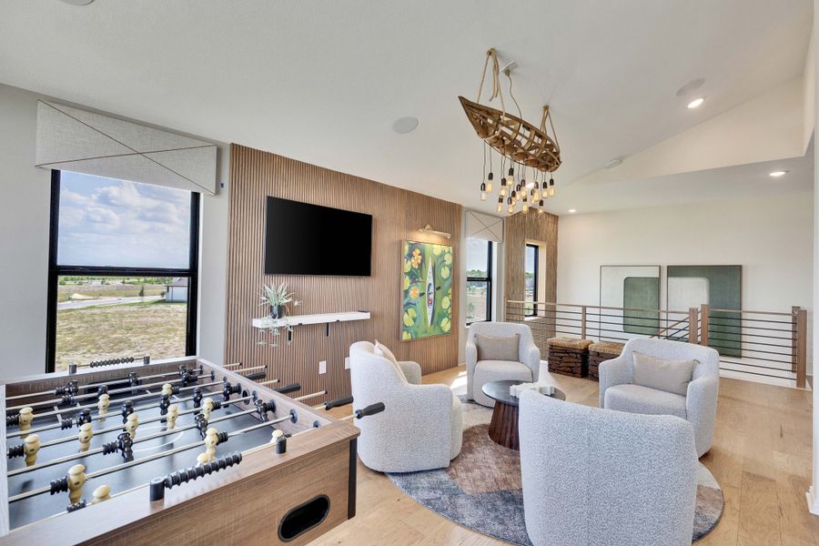 Representative furnished interior of a home built from the Premier Series - Elm by DRB Homes in Infinity Square, Kyle (Image 17).