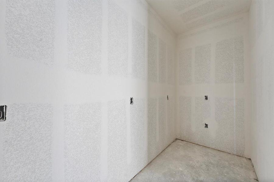 This pantry offers ample counter space for your coffee bar or small appliances, complete with convenient electrical outlets. This pantry offers ample counter space for your coffee bar or small appliances, complete with convenient electrical outlets.