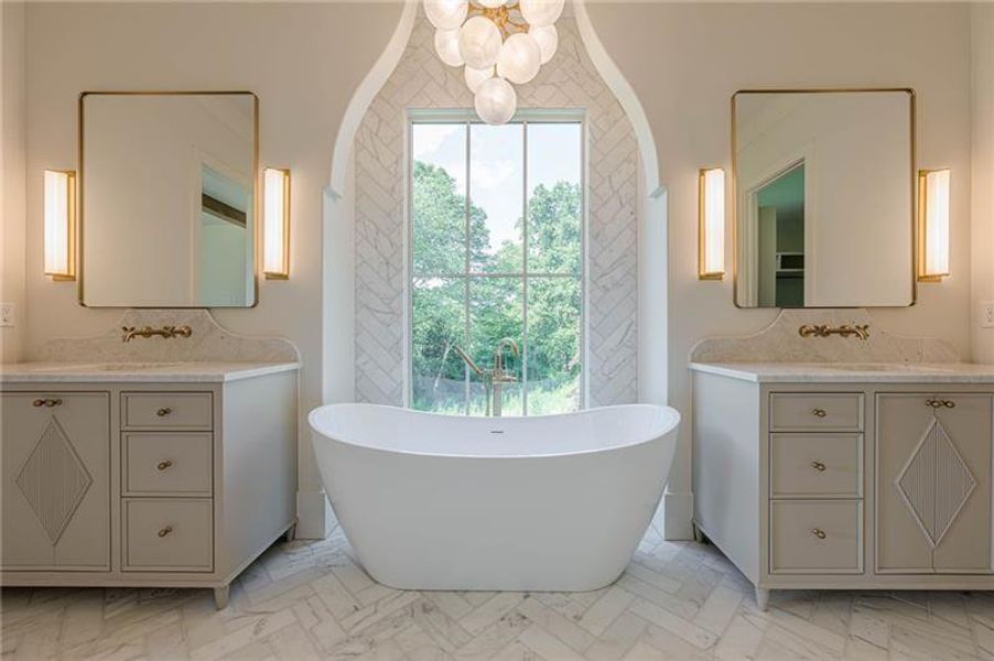 Furnished interior view inside a new home in , Canton (Image 9).