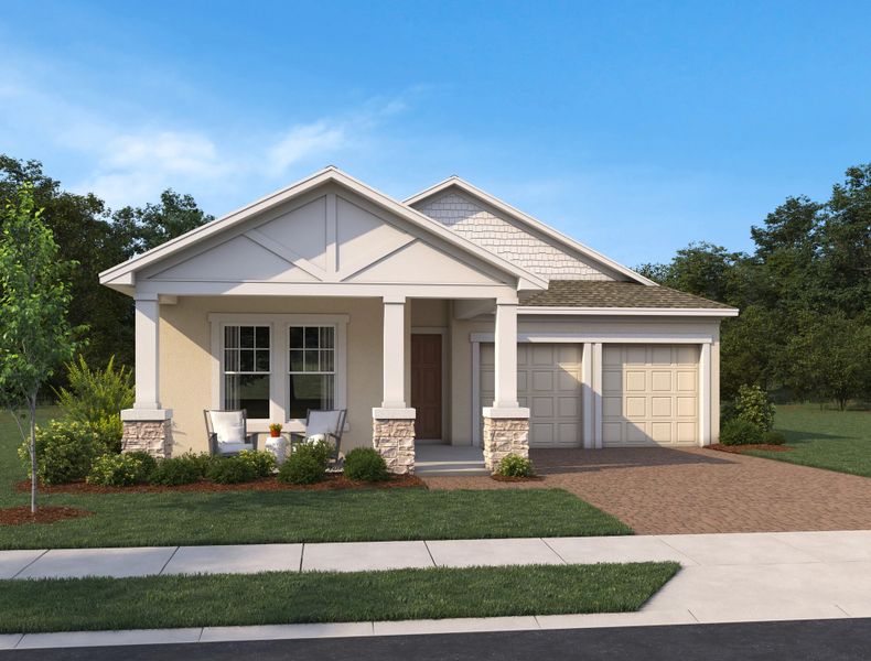 Representative exterior photo of a completed home built from the t by Ashton Woods in Lake Cawood Traditional, Windermere, FL (Image 13).