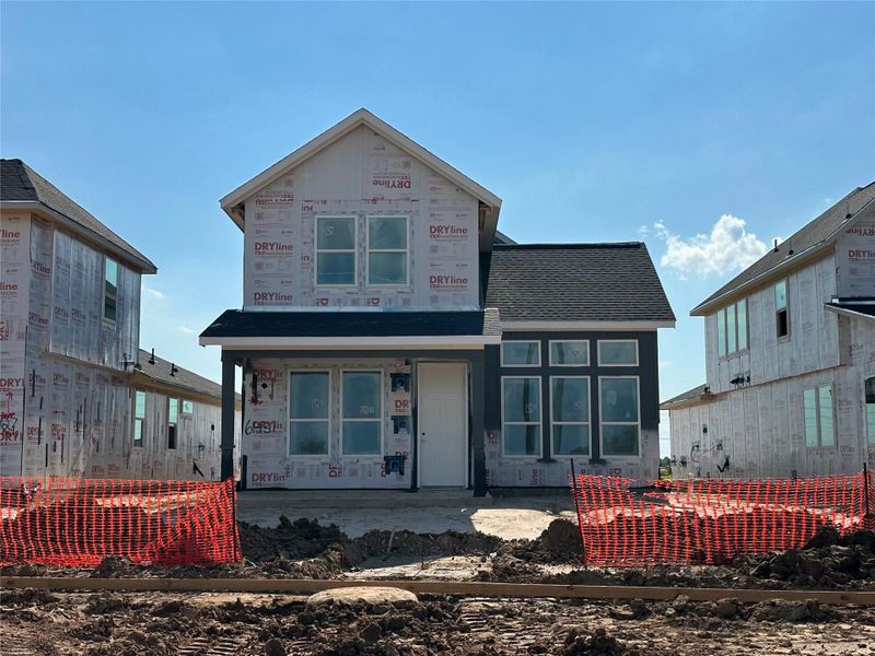 In-progress construction of a new home in 40' Alley Load Homes at Elyson, Katy, TX (Image 5). In-progress construction of a new home in 40' Alley Load Homes at Elyson, Katy, TX (Image 5).