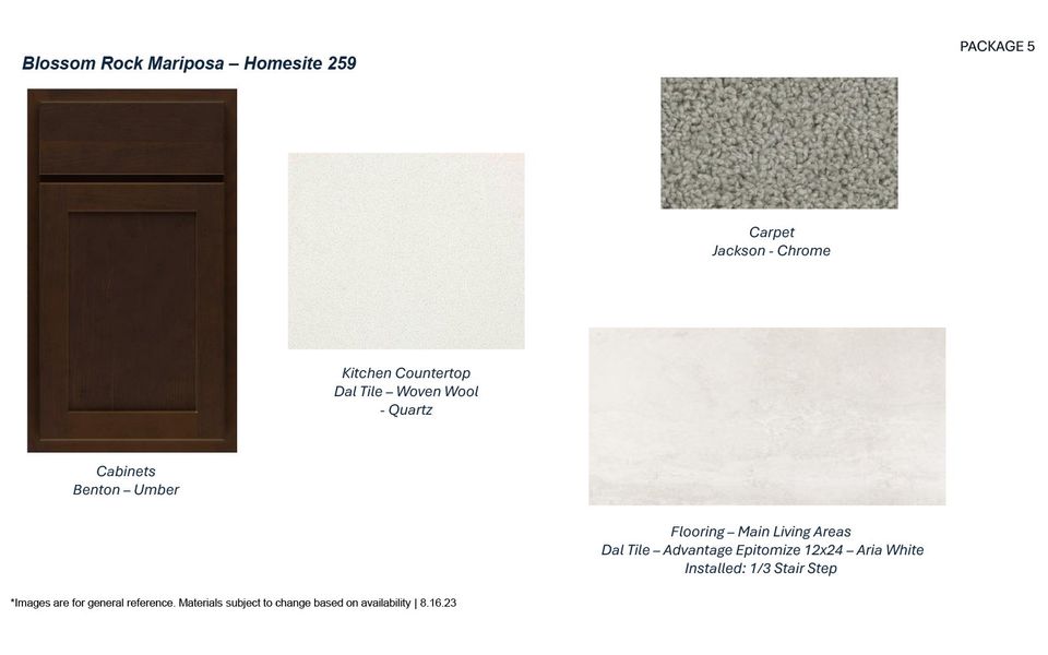 Homesite 259 Design Selections