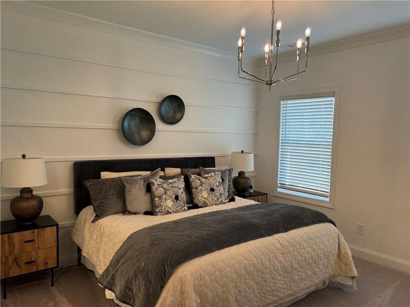 Furnished interior view inside a new home in Brackley Townhomes, Cumming (Image 32). Furnished interior view inside a new home in Brackley Townhomes, Cumming (Image 32).