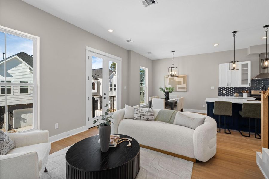 Furnished interior view inside a new home in , Houston (Image 5). Furnished interior view inside a new home in , Houston (Image 5).