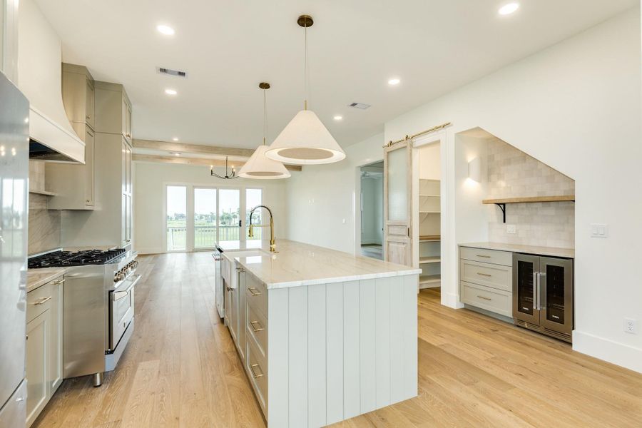 Furnished interior view inside a new home in , Galveston (Image 15).