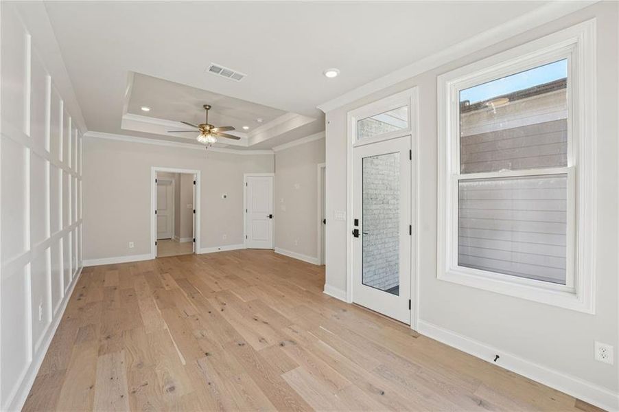 Spacious, unfurnished interior of a new home in Towns on Thompson, Alpharetta (Image 48).
