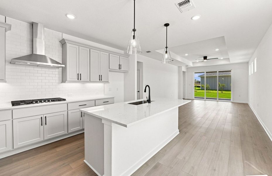 Furnished interior view inside a new home in Del Webb Austin at Lost Pines, Bastrop (Image 15).