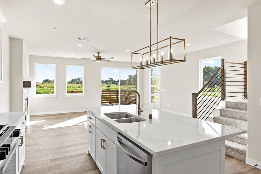 Furnished interior view inside a new home in Ten Mile Creek, Celina (Image 6).