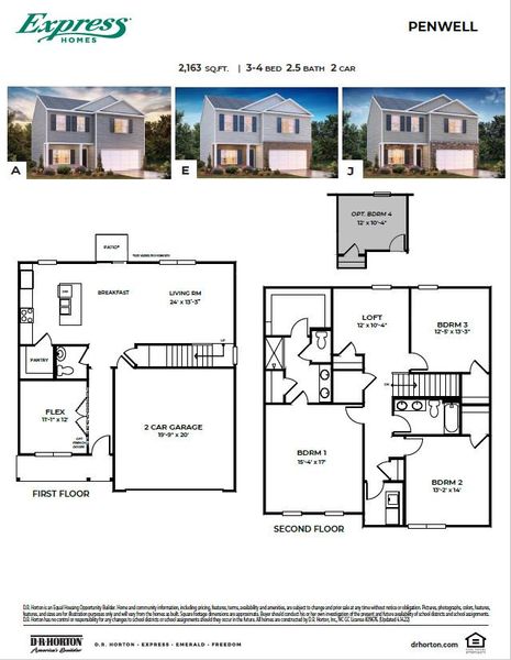 2D floor plan layout for the Penwell by D.R. Horton in Fishel Village, Winston-Salem, NC (Image 3). 2D floor plan layout for the Penwell by D.R. Horton in Fishel Village, Winston-Salem, NC (Image 3).