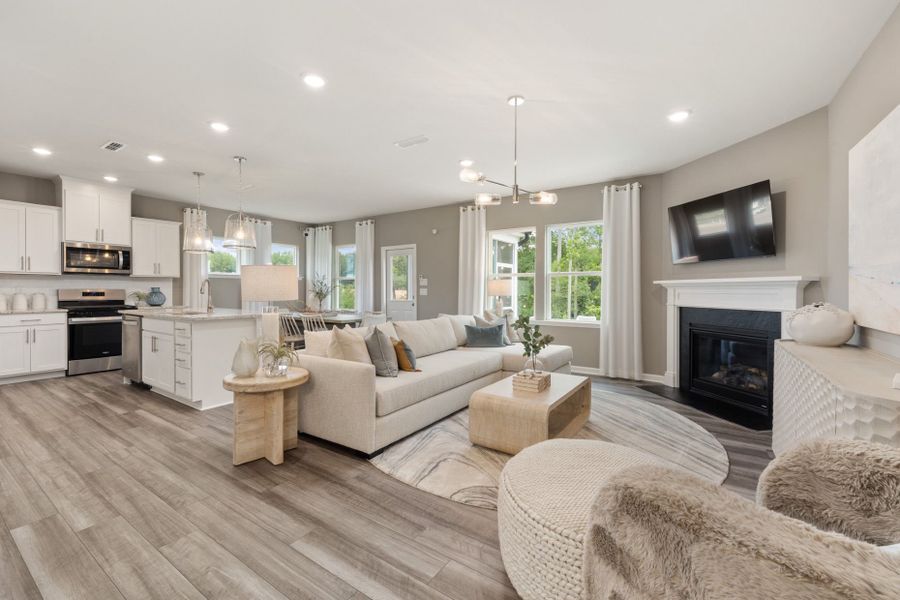 Representative furnished interior of a home built from the Murray by Pulte Homes in Cambria, Garner (Image 16). Representative furnished interior of a home built from the Murray by Pulte Homes in Cambria, Garner (Image 16).