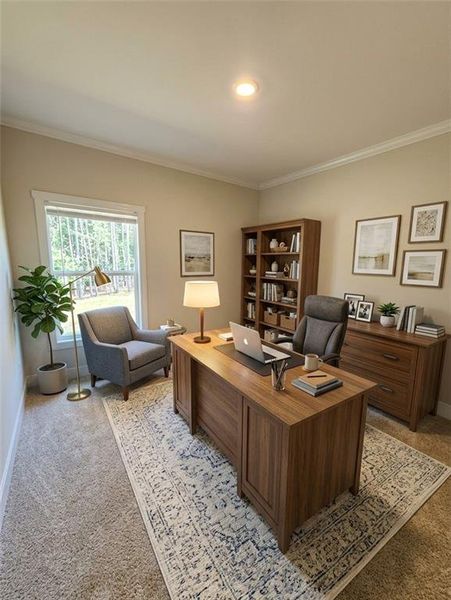 Furnished interior view inside a new home in , Gainesville (Image 7).