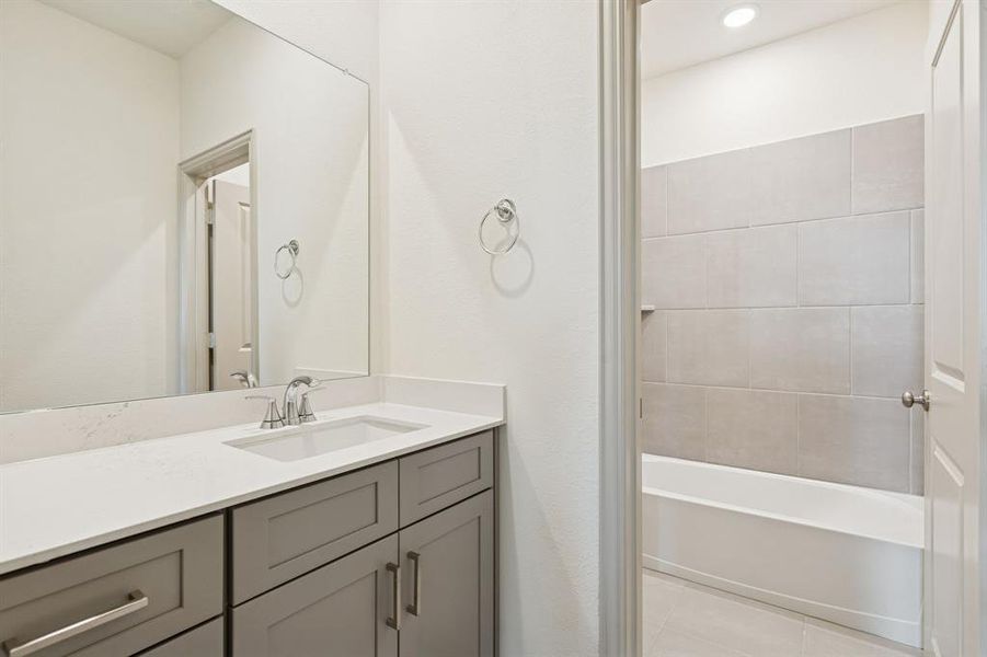 Furnished interior view inside a new home in Venetian, Weston (Image 10).