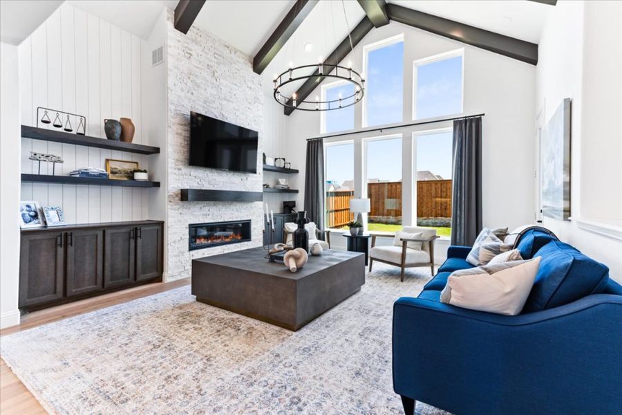 Furnished interior view inside a new home in Nelson Lake, Rockwall (Image 6).