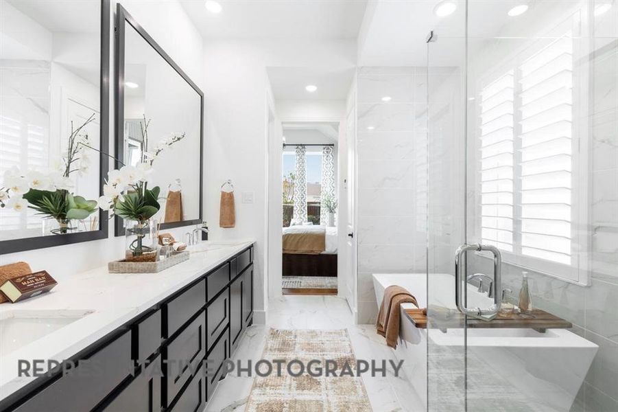 Furnished interior view inside a new home in Landmark, Denton (Image 29).