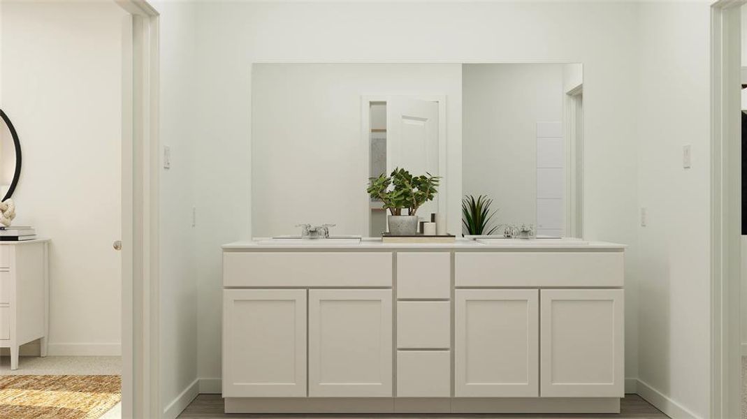 Bathroom with vanity