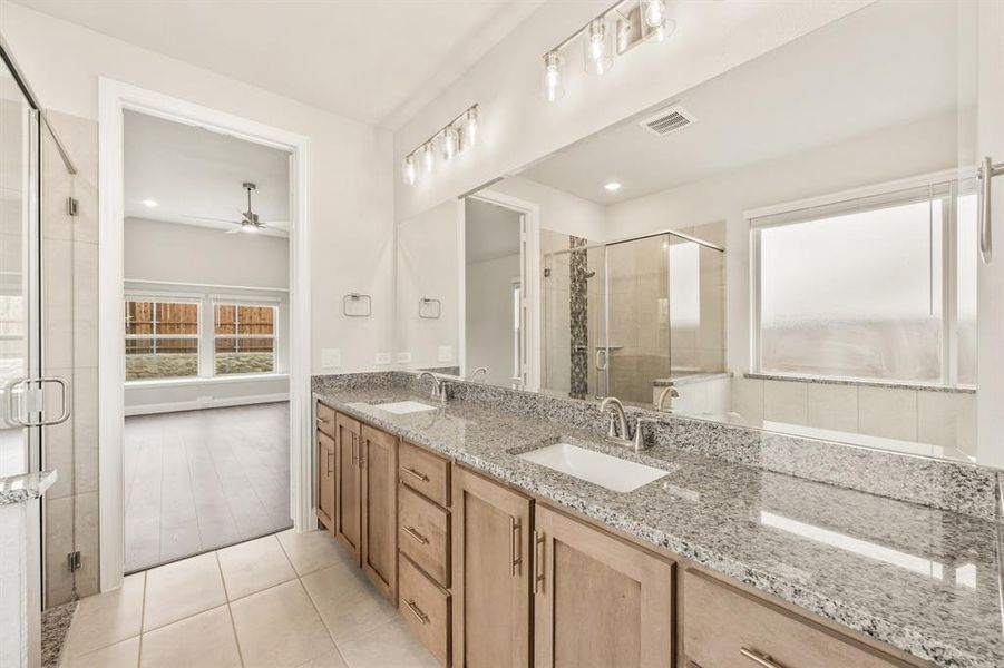 Furnished interior view inside a new home in Creekview Meadows, Pilot Point (Image 19).