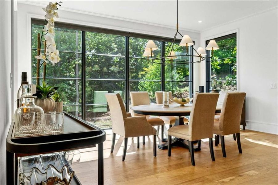Furnished interior view inside a new home in , Roswell (Image 40).
