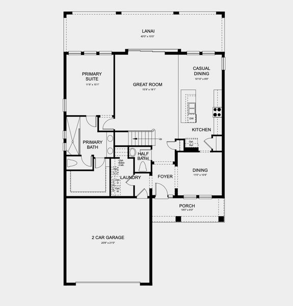 2D floor plan layout for the Bahama by Taylor Morrison in Brookland Park, Auburndale, FL (Image 4). 2D floor plan layout for the Bahama by Taylor Morrison in Brookland Park, Auburndale, FL (Image 4).