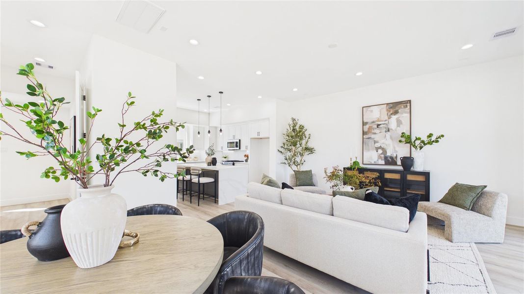 Furnished interior view inside a new home in , Houston (Image 42).