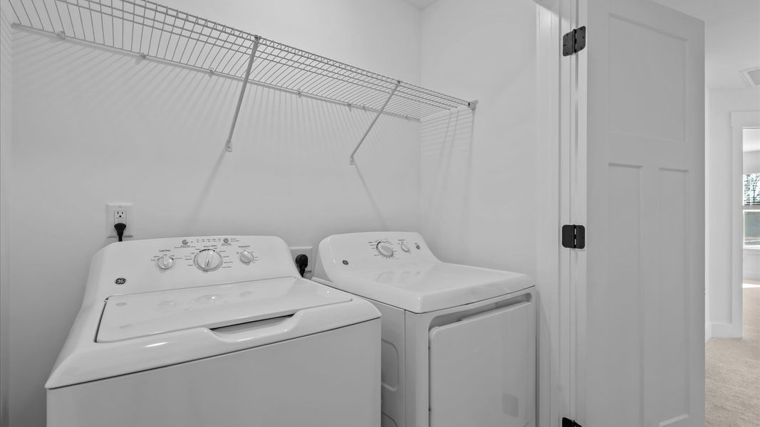 Furnished interior view inside a new home in Aspen Ridge, Lyman (Image 23).