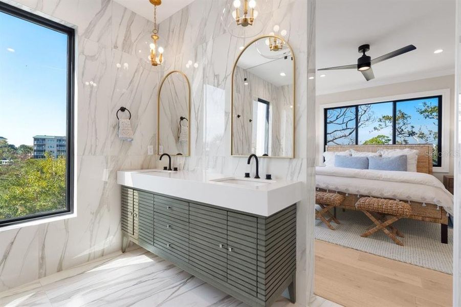 Furnished interior view inside a new home in , New Smyrna Beach (Image 53).