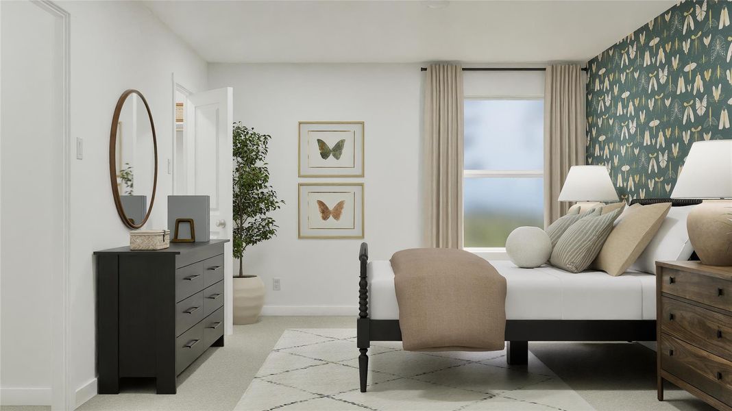 Furnished interior view inside a new home in Waterstone: Classic Collection, Kyle (Image 21).