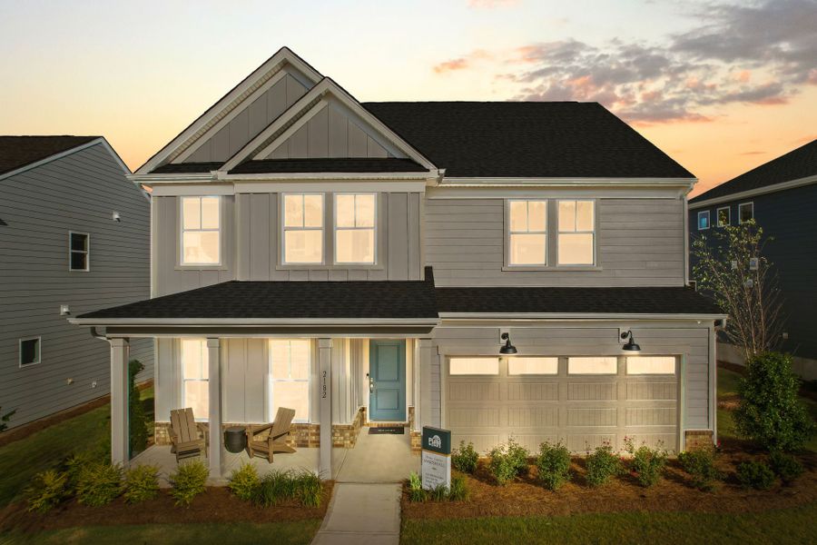 Representative exterior photo of a completed home built from the Marshall by Pulte Homes in The Retreat at Carolina Ridge, Harrisburg, NC (Image 29). Representative exterior photo of a completed home built from the Marshall by Pulte Homes in The Retreat at Carolina Ridge, Harrisburg, NC (Image 29).