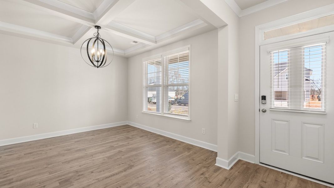 Representative unfurnished interior of a home built from the Hampshire by D.R. Horton in Heritage Pointe, Senoia (Image 37).