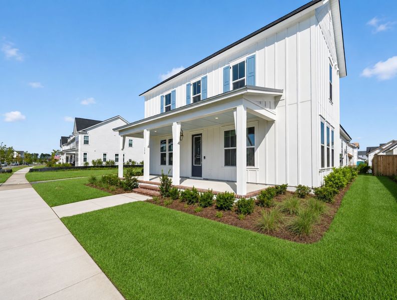 Exterior details and patio area of a home in Nexton, Summerville (Image 22). Exterior details and patio area of a home in Nexton, Summerville (Image 22).