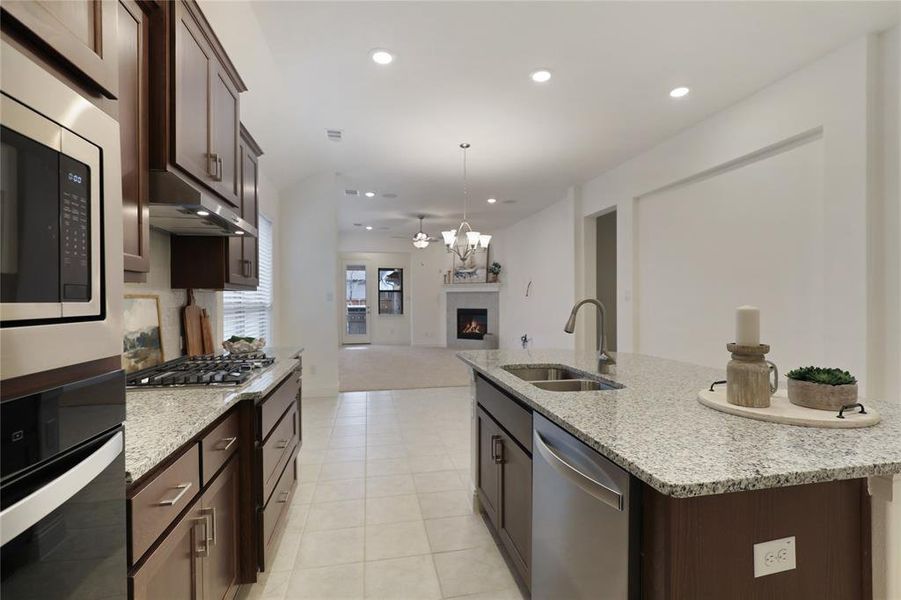 Furnished interior view inside a new home in Trinity Falls, McKinney (Image 6). Furnished interior view inside a new home in Trinity Falls, McKinney (Image 6).
