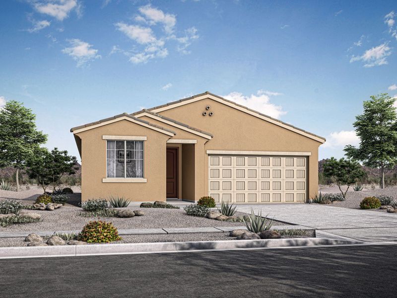 Representative exterior photo of a completed home built from the Copper by Mattamy Homes in Cantabria at Rincon Knolls, Vail, AZ (Image 16). Representative exterior photo of a completed home built from the Copper by Mattamy Homes in Cantabria at Rincon Knolls, Vail, AZ (Image 16).