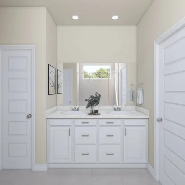 Furnished interior view inside a new home in Mason Woods, Cypress (Image 6).