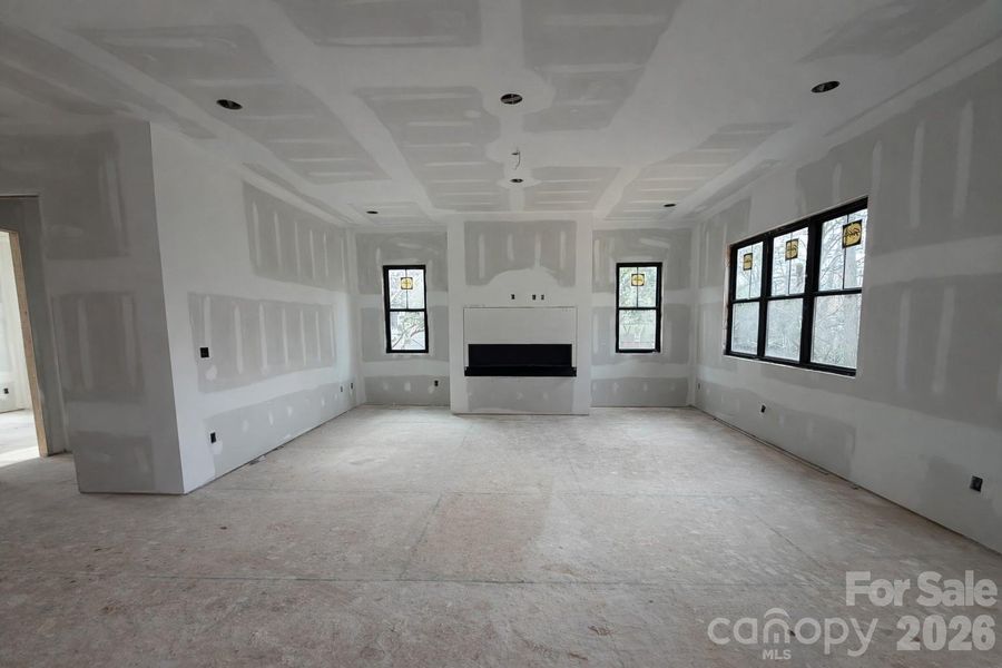 Great room with fireplace Great room with fireplace