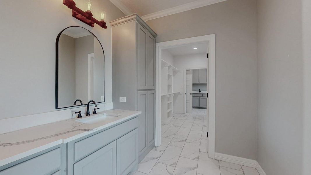 Furnished interior view inside a new home in , Beaumont (Image 8).