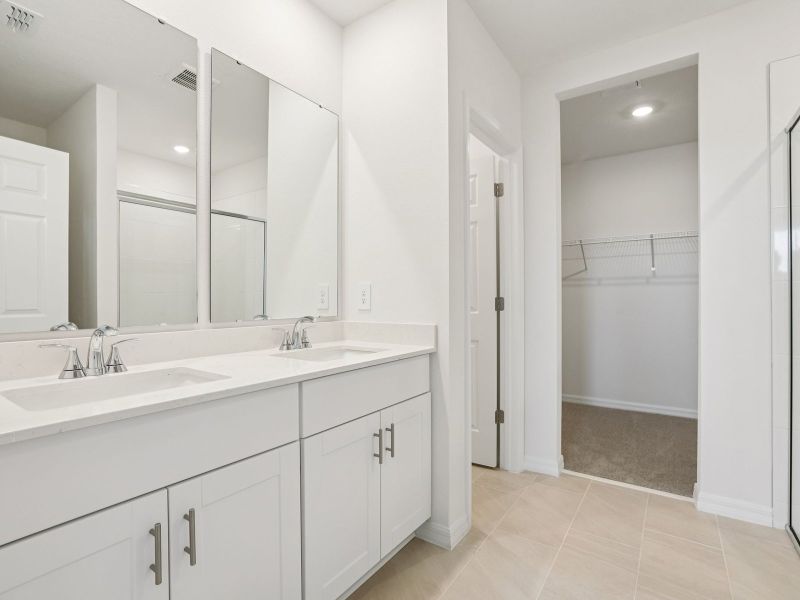 Furnished interior view inside a new home in The Meadow at Crossprairie, St. Cloud (Image 4). Furnished interior view inside a new home in The Meadow at Crossprairie, St. Cloud (Image 4).