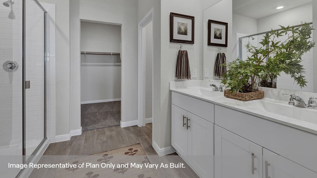 Furnished interior view inside a new home in Whisper South, San Marcos (Image 17).