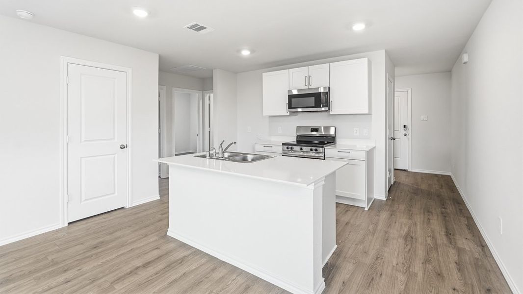 Representative furnished interior of a home built from the Barton by D.R. Horton in The Hills of Sherman, Sherman (Image 6).