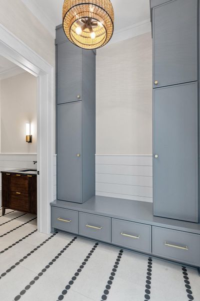 Furnished interior view inside a new home in , Charleston (Image 36).