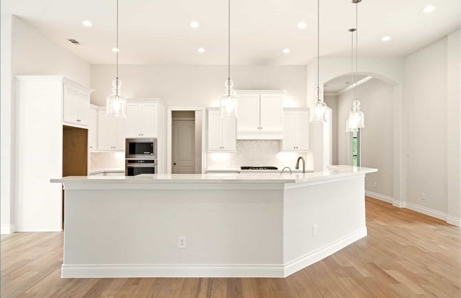 Furnished interior view inside a new home in The Woodlands Hills 65′, Willis (Image 30).