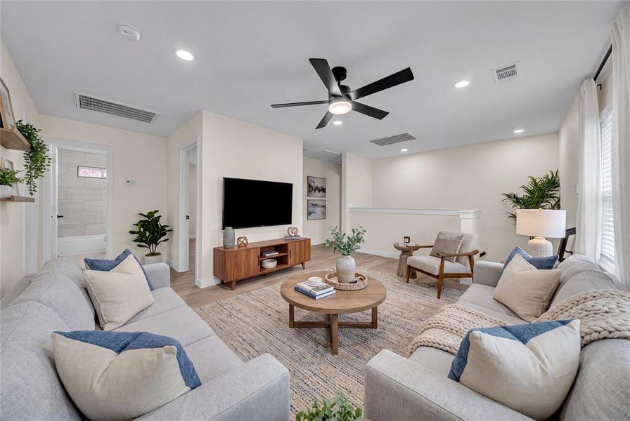 Furnished interior view inside a new home in , Fort Worth (Image 16). Furnished interior view inside a new home in , Fort Worth (Image 16).