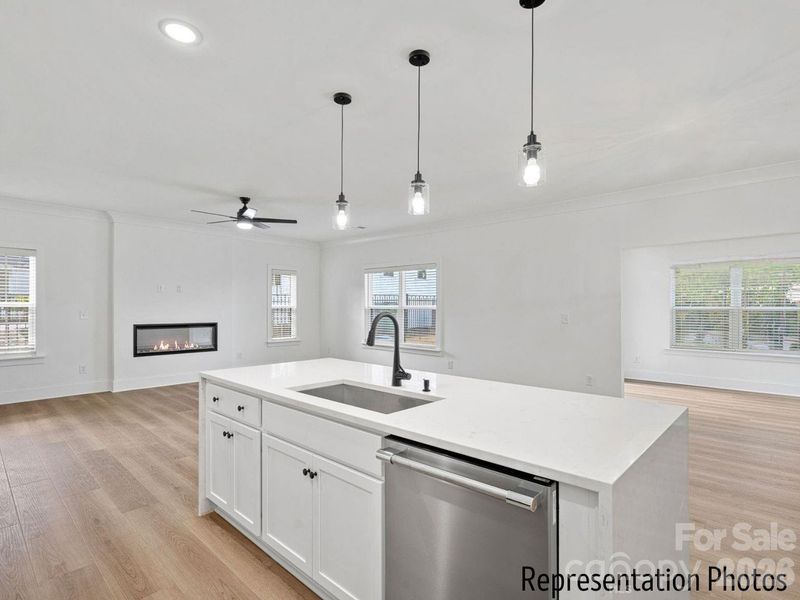 Furnished interior view inside a new home in , Charlotte (Image 7).